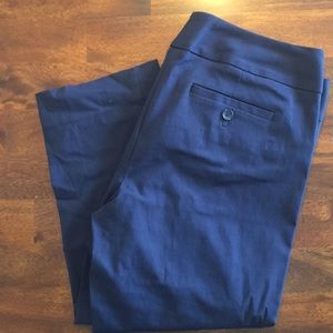 The Limited Ideal Stretch Navy Ankle Pant